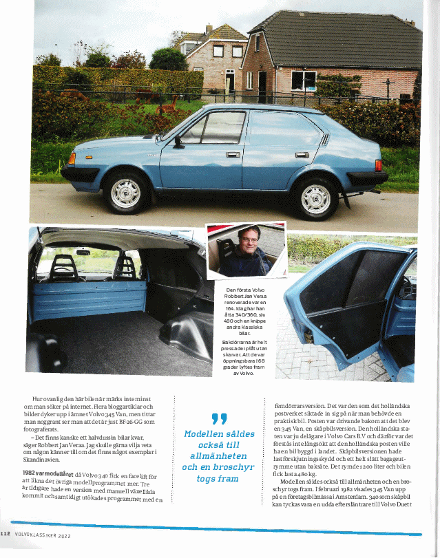 Klassiker 2022 Volvo 345 Van pg112 mod